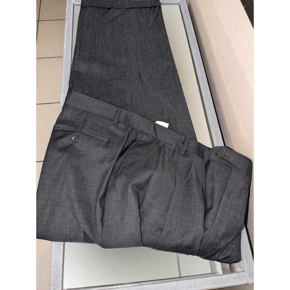 Zanella Bennett Fit Neiman Marcus 42X29 Gray Trouser Pant